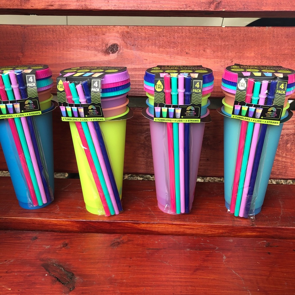 Tal color changing cups